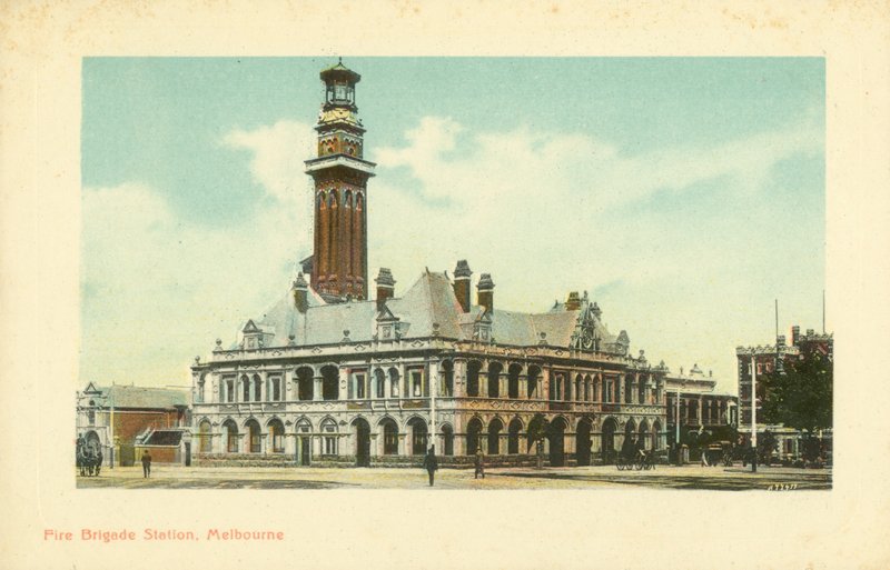 Tűzoltóállomás, Melbourne, Victoria, Ausztrália (fotó) alkotó: Photographer Australian