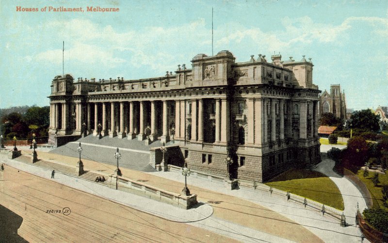 Parlament háza, Melbourne (színes fotó) alkotó: Photographer Australian
