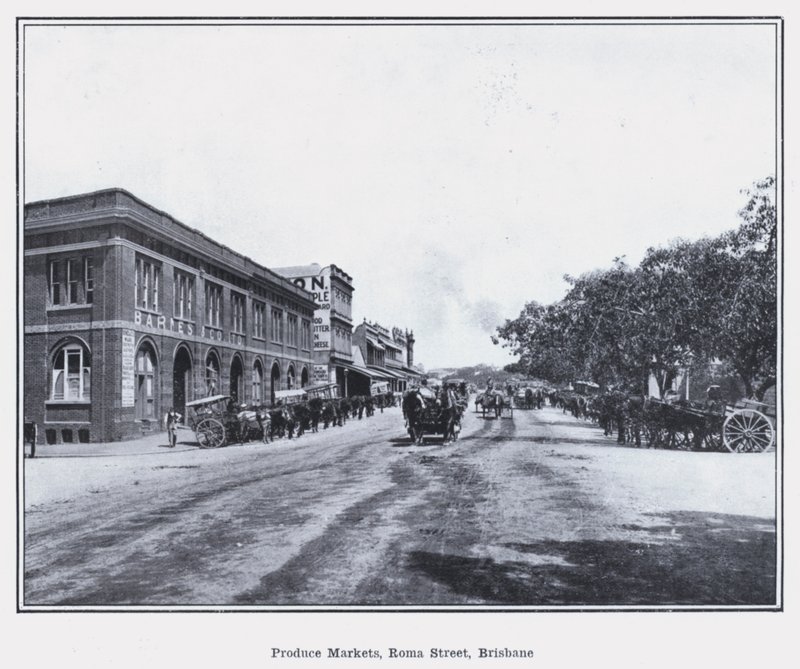 Produce Markets, Roma Street, Brisbane (f/w fotó) alkotó: Photographer Australian