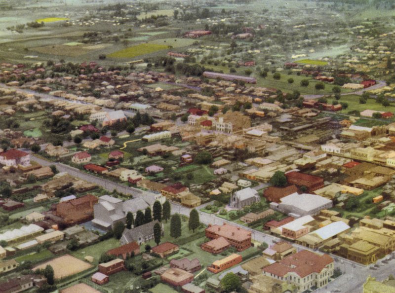 Queensland, Ausztrália: Toowoomba a levegőből (fotó) alkotó: Photographer Australian