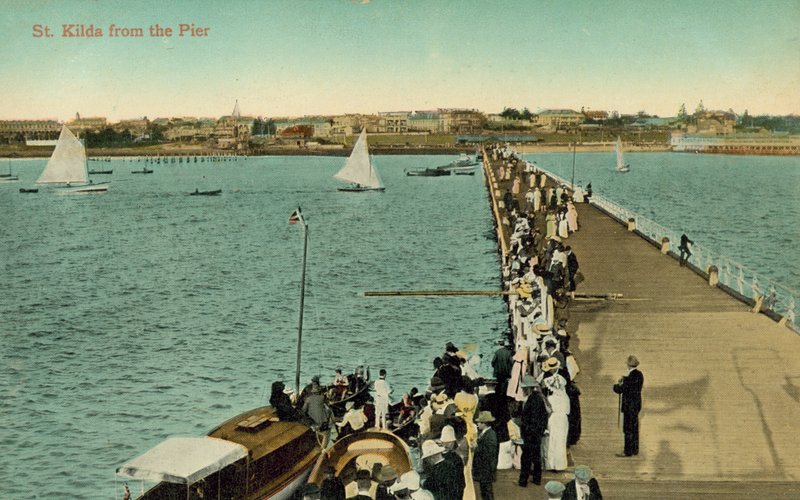 St Kilda a mólóról, Melbourne, Victoria, Ausztrália (fotó) alkotó: Photographer Australian