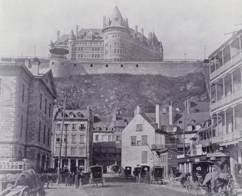 Kanada: The Chateau Frontenac, Quebec (f/w fotó) alkotó: Photographer Canadian