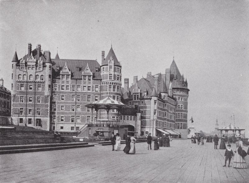 Chateau Frontenac és Dufferin Terrace (f/w fotó) alkotó: Photographer Canadian