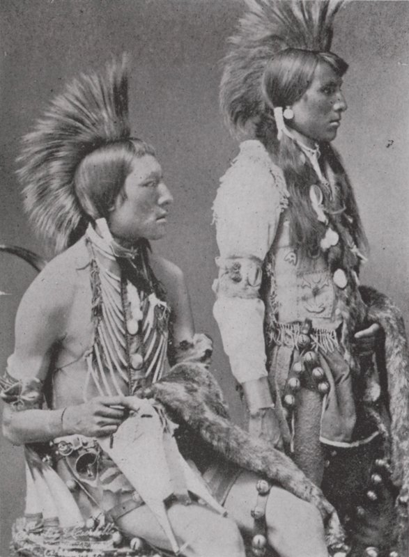 Két Blackfoot Brave (f/w fotó) alkotó: Photographer Canadian