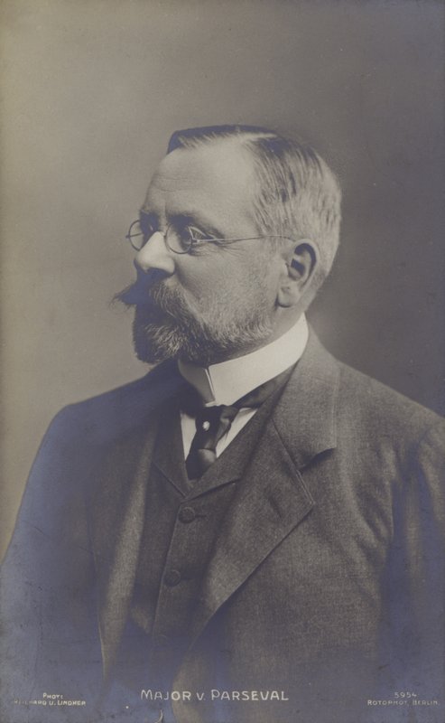 August von Parseval, német léghajótervező (f/w fotó) alkotó: Photographer German