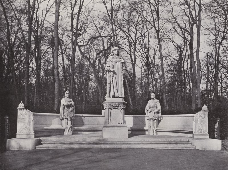 Emlékmű a Siegesallee-ban, I. Friedrich választófejedelem (f/w fotó) alkotó: Photographer German