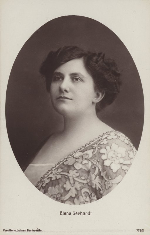 Elena Gerhardt német operaénekesnő (f/w fotó) alkotó: Photographer German