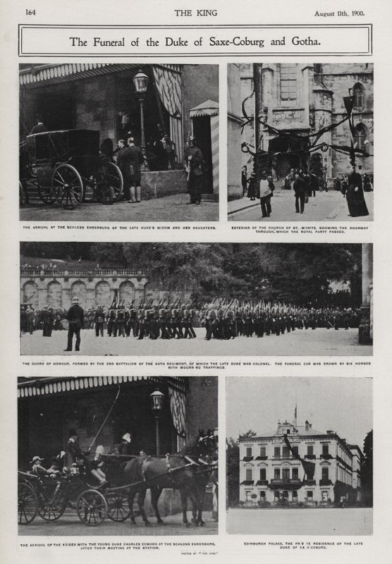 Alfréd, Szász-Coburg és Gotha hercegének, Viktória királynő és Albert herceg második fiának temetése, Coburg, Németország alkotó: Photographer German