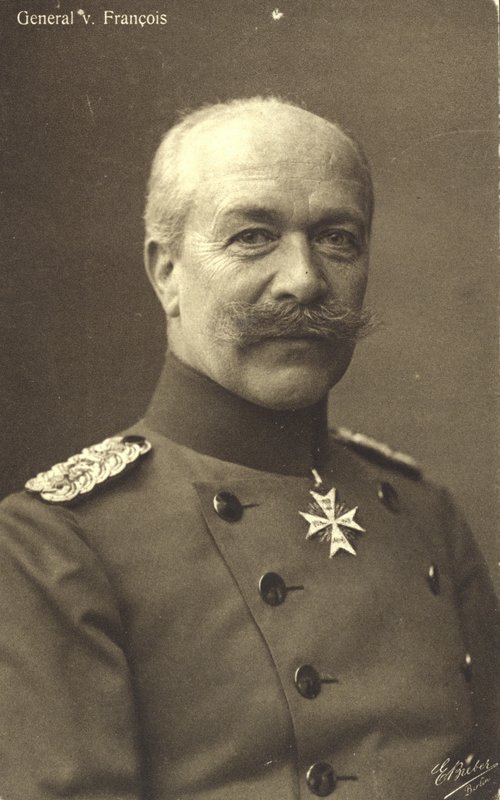 Hermann von Francois, német gyalogsági tábornok az első világháborúban (fekete-fehér fotó) alkotó: Photographer German