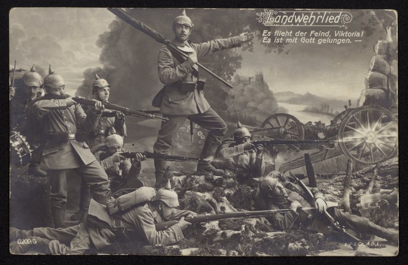 Landwehrlied (Army Song) (f/w fotó) alkotó: Photographer German