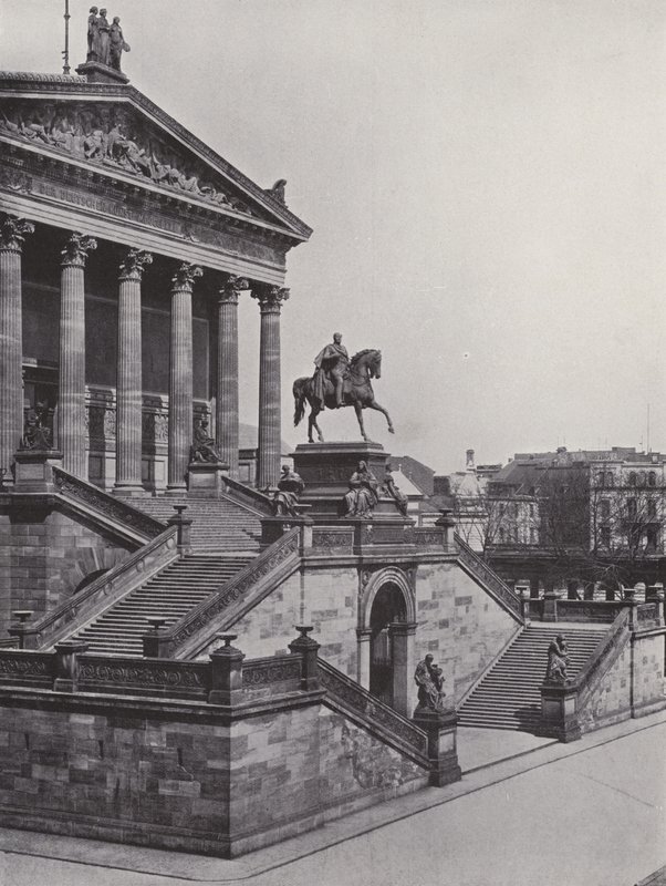 Nemzeti Galéria és Friedrich Wilhelm IV emlékmű (f/w fotó) alkotó: Photographer German