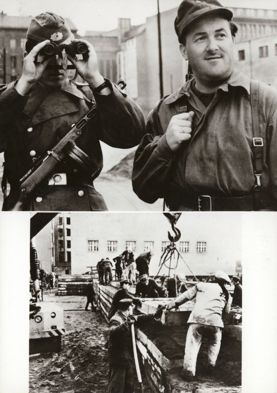 1961. augusztus 13. óta a Német Demokratikus Köztársaság államhatárát Nyugat-Berlinnel megbízhatóan védi a Nemzeti Néphadsereg... (f/w fotó) alkotó: Photographer German