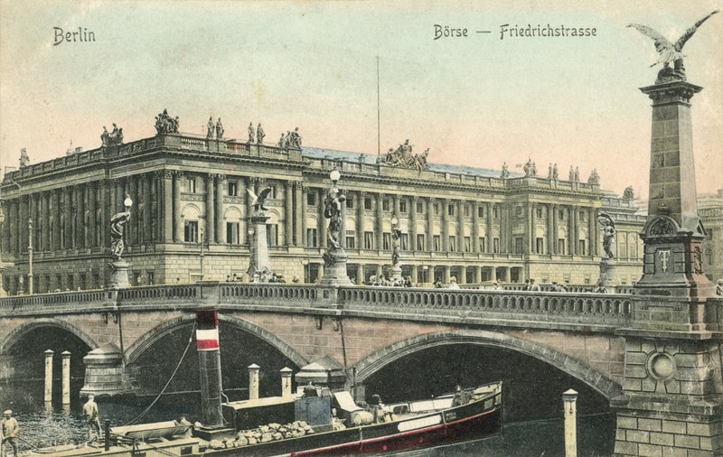 Tőzsde, Friedrichstrasse, Berlin (színes fotó) alkotó: Photographer German