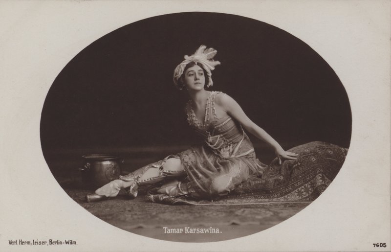 Tamara Karsavina, orosz balerina és baletttanár (f/w fotó) alkotó: Photographer German