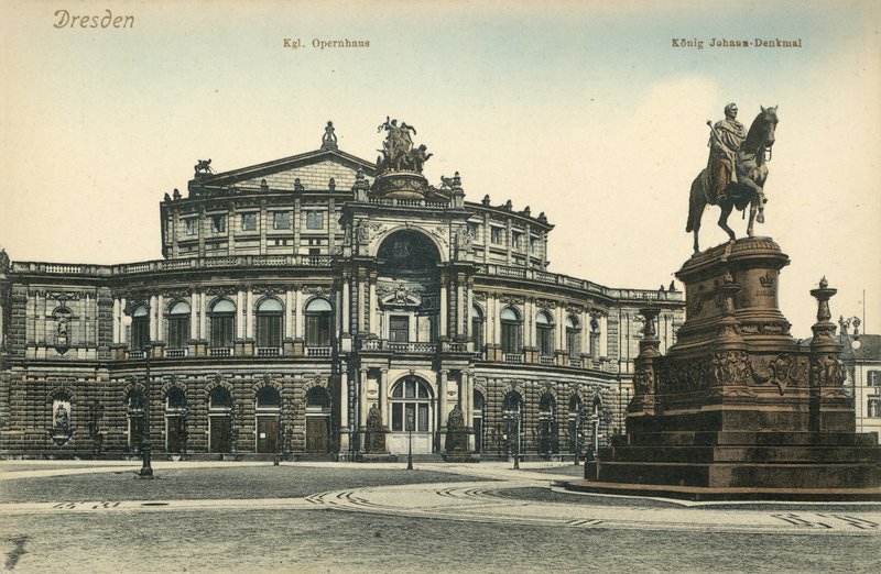 Az Operaház, Drezda (színes fotó) alkotó: Photographer German