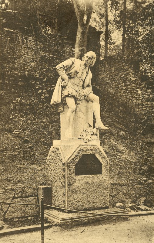 William Shakespeare emlékmű, Weimar (f/w fotó) alkotó: Photographer German