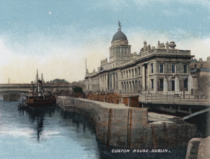 Custom House, Dublin (színes fotó) alkotó: Photographer Irish