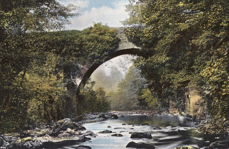 Írország: Dargle Bridge, Wicklow megye (színes fotó) alkotó: Photographer Irish