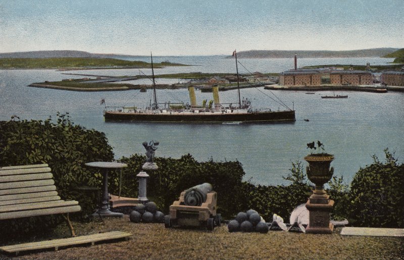 Dél-Írország: Queenstown Harbour, Cork megye (színes fotó) alkotó: Photographer Irish
