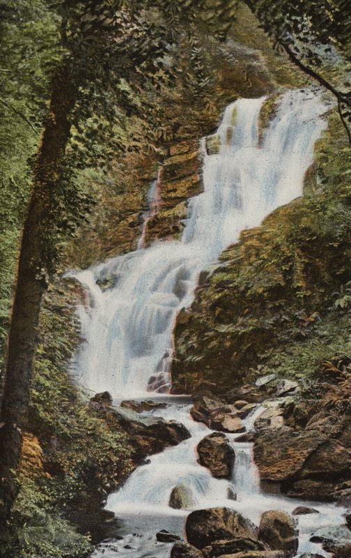 Dél-Írország: Torc Cascade, Killarney (színes fotó) alkotó: Photographer Irish