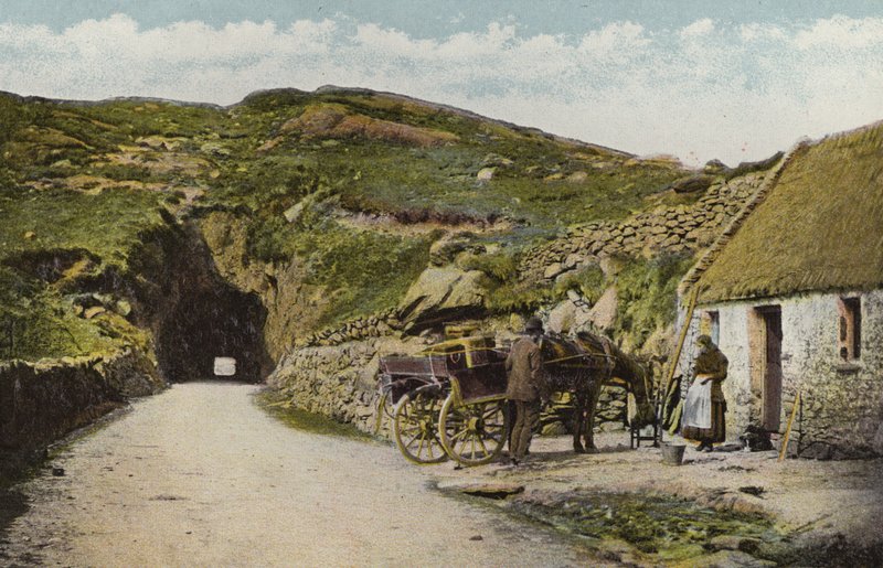 Dél-Írország: Alagút Glengarriff közelében, Cork megye (színes fotó) alkotó: Photographer Irish