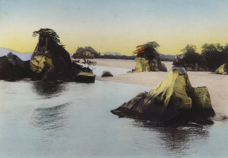 Japán, 1912 körül: Matsushima, a Beltengeren Japán három jeles jelenetének egyike (fotó) alkotó: Photographer Japanese