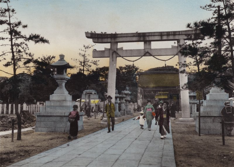 Japán, K. 1912: Nanak szentély, Kabe (fotó) alkotó: Photographer Japanese