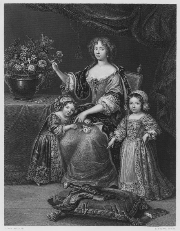 Orléans-i Henrietta, 1. Károly lánya, a képről a Királyi Gyűjteményben alkotó: Pierre Mignard