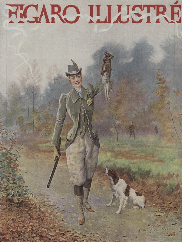 A Le Figaro Illustre borítója, 1891. november alkotó: Pierre Andre after Brouillet