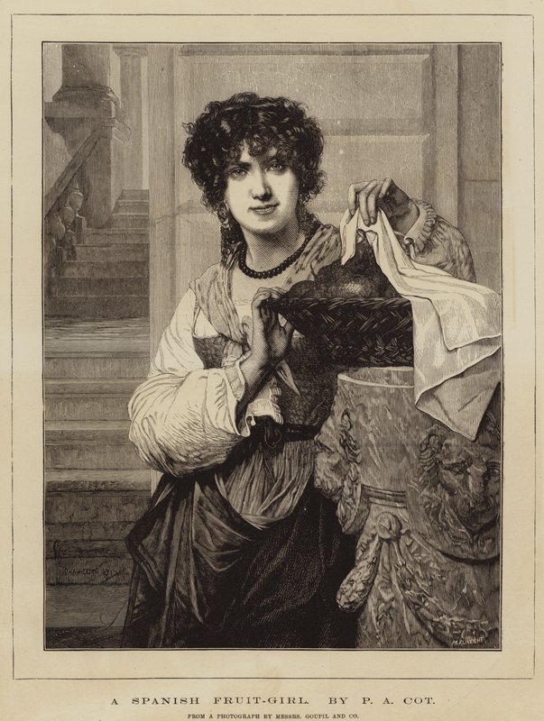 Egy spanyol gyümölcslány alkotó: Pierre Auguste Cot