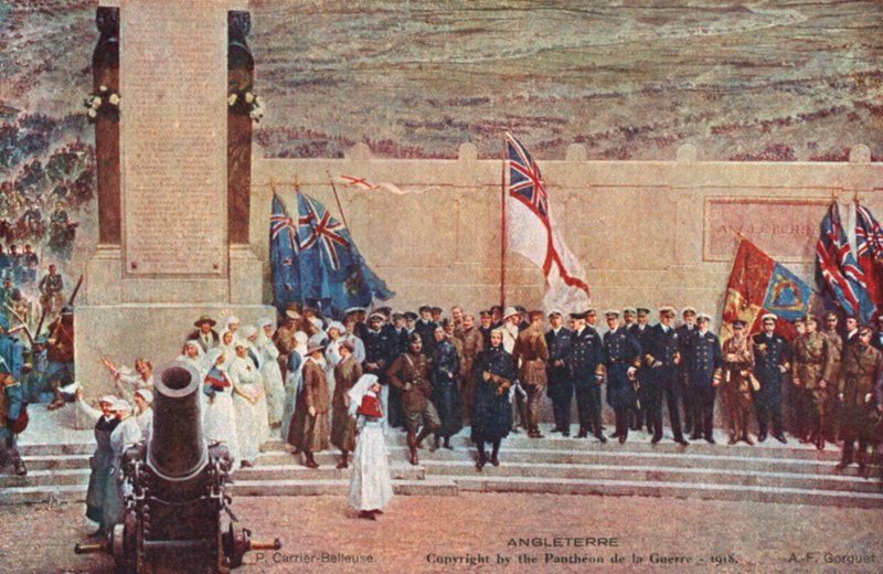 Anglia (színes litho) alkotó: Pierre Carrier Belleuse