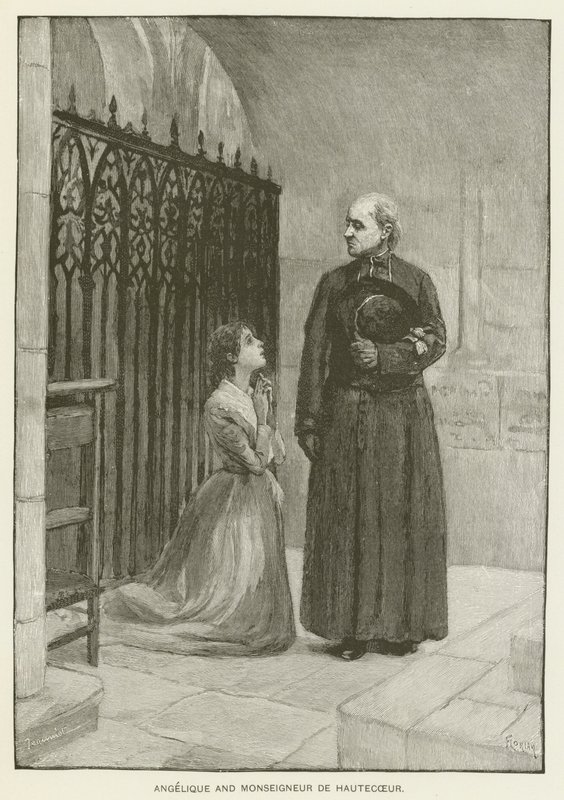 Angelique és Monseigneur de Hautecoeur alkotó: Pierre Georges Jeanniot