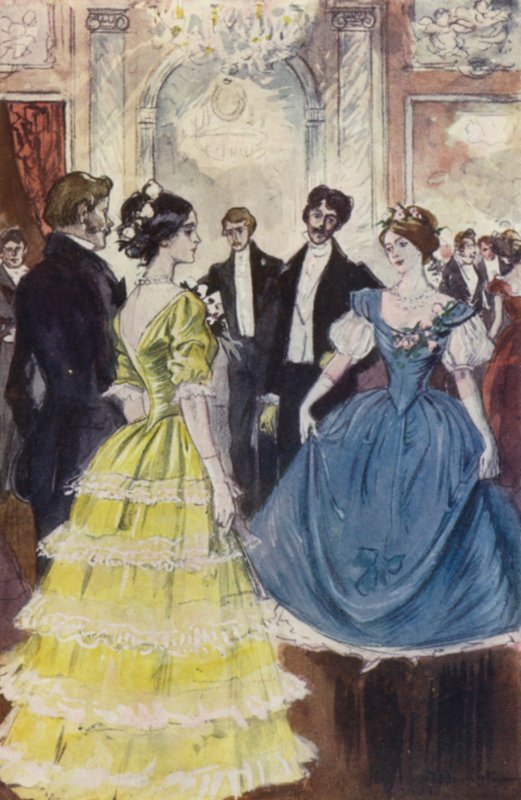 Láttam, hogy Marguerite a Comte de N-vel táncol (színes litó) alkotó: Pierre Georges Jeanniot