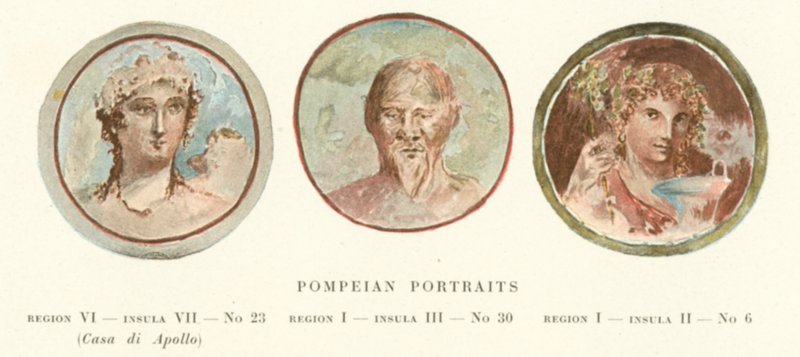 Pompei portrék (színes litó) alkotó: Pierre Gusman