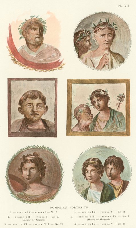 Pompei portrék (színes litó) alkotó: Pierre Gusman