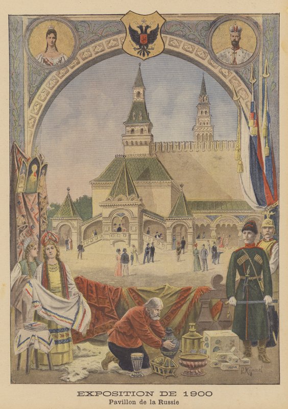 Az 1900-as párizsi Universelle Exposition Orosz pavilonja alkotó: Pierre Mejanel