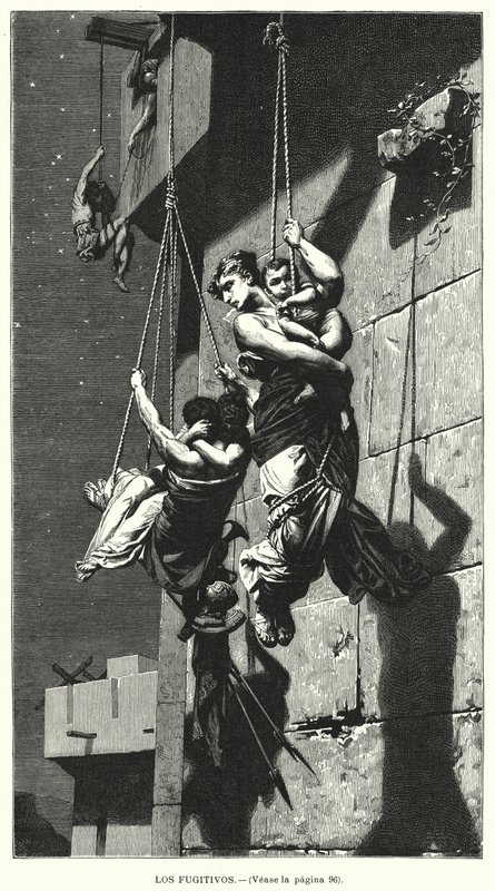 Az athéni szökevények (litho) alkotó: Pierre Paul Lêon Glaize