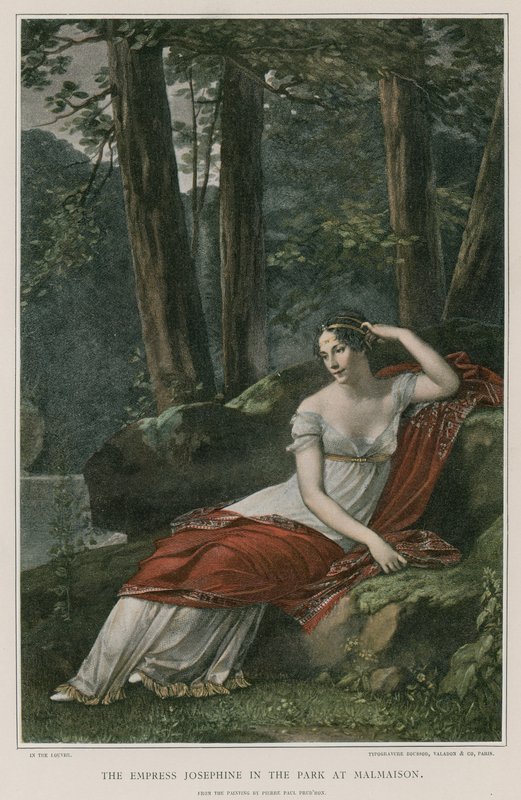 Josephine császárné a malmaisoni parkban alkotó: Pierre Paul Prudhon