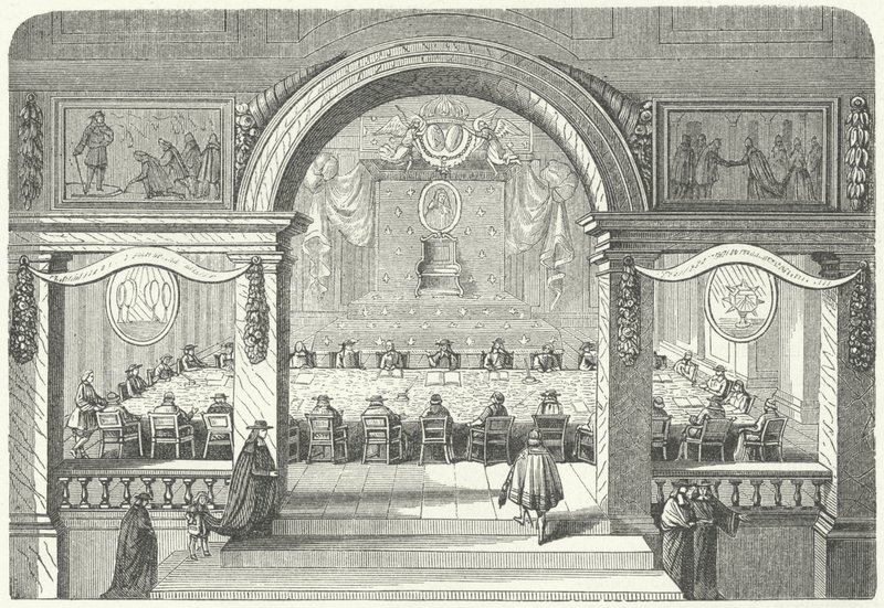Az Academie Francaise des Sciences találkozója a Louvre-ban alkotó: Pierre Paul Sevin