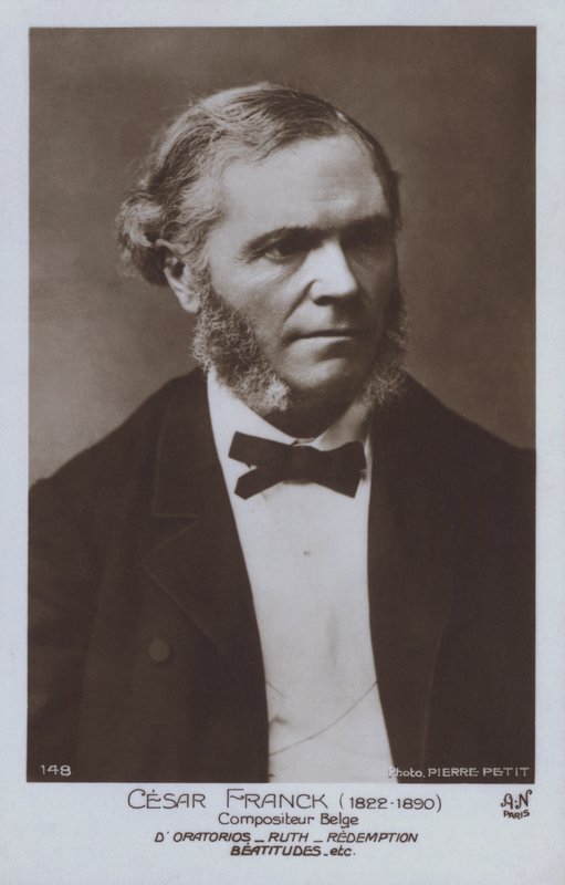 Cesar Franck, belga zeneszerző és zongoraművész (f/w fotó) alkotó: Pierre Petit