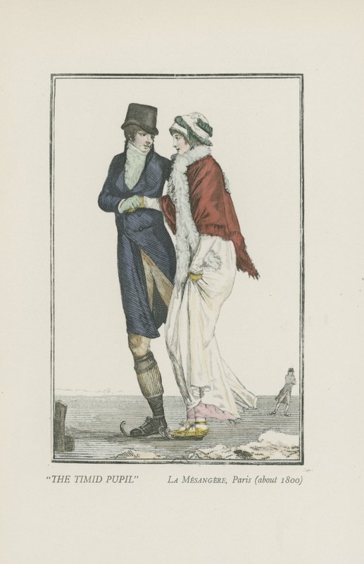 Félénk tanuló, Párizs (1800 körül) alkotó: Pierre de La Mesangere
