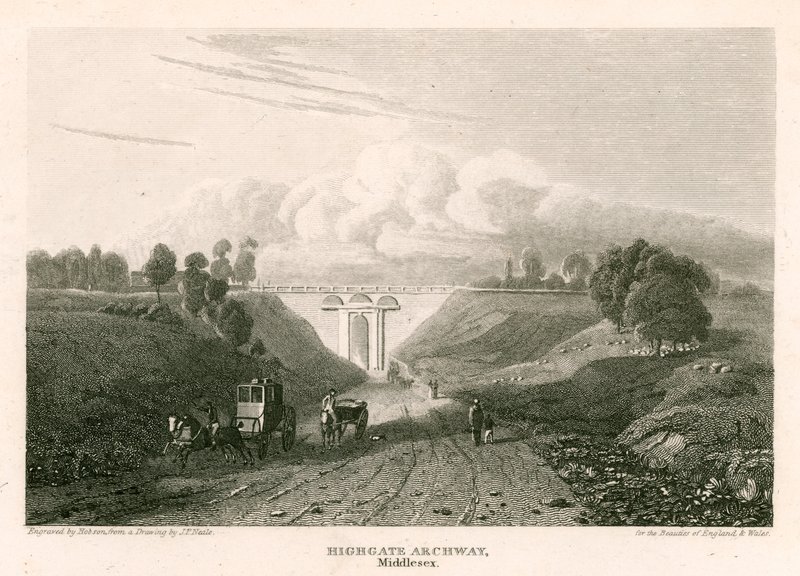 Highgate Archway, Middlesex alkotó: Pieter Jansz. Quast