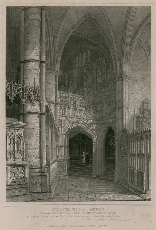 A Westminster apátság V. Henrik kápolnájának déli paravánja, Westminster apátság alkotó: Pieter Jansz. Quast
