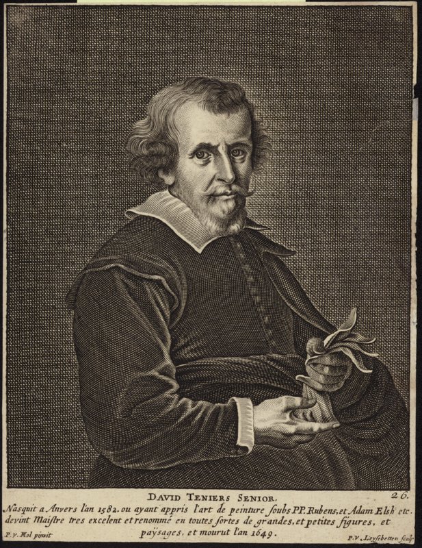 Idősebb David Teniers portréja alkotó: Pieter van Mol