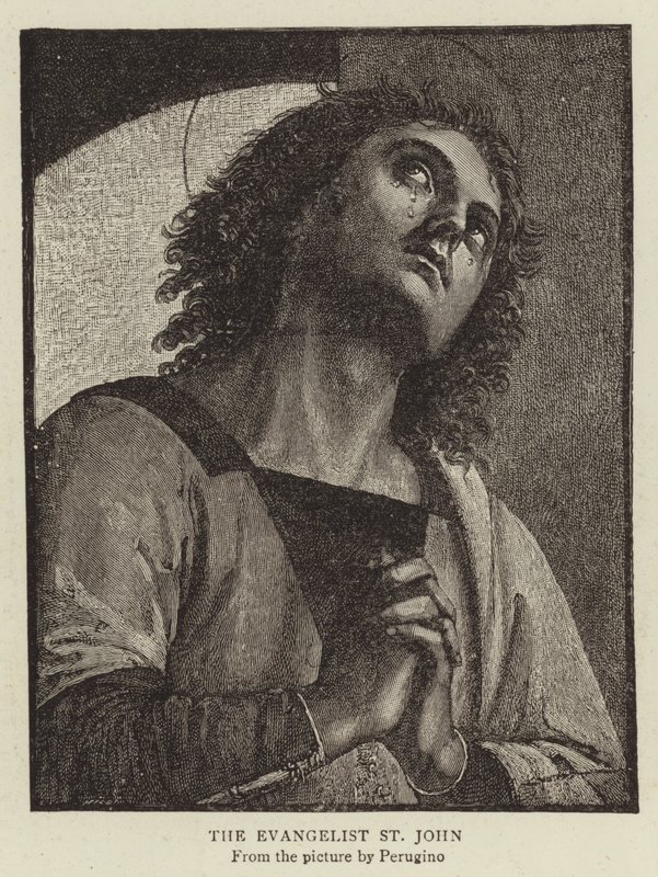 Szent János evangélista alkotó: Pietro Perugino