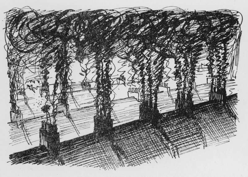 Kémények (litho) alkotó: Pont