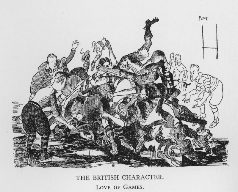 A brit karakter, a játékok szerelme (litho) alkotó: Pont