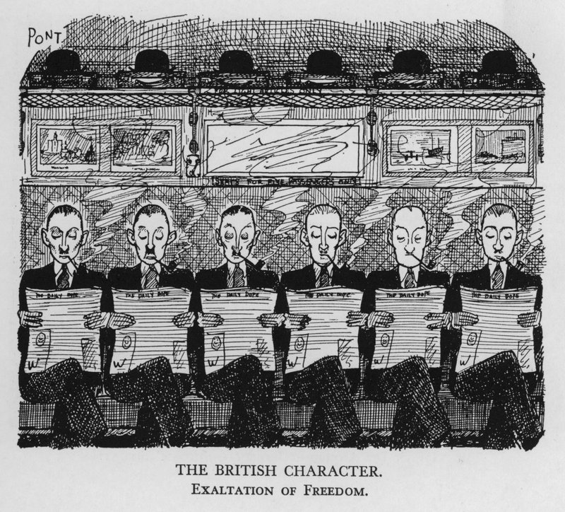 A brit karakter; a szabadság magasztalása (litho) alkotó: Pont