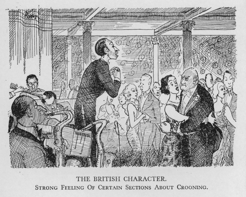 A brit karakter; bizonyos részek erős érzése a crooningról (litho) alkotó: Pont