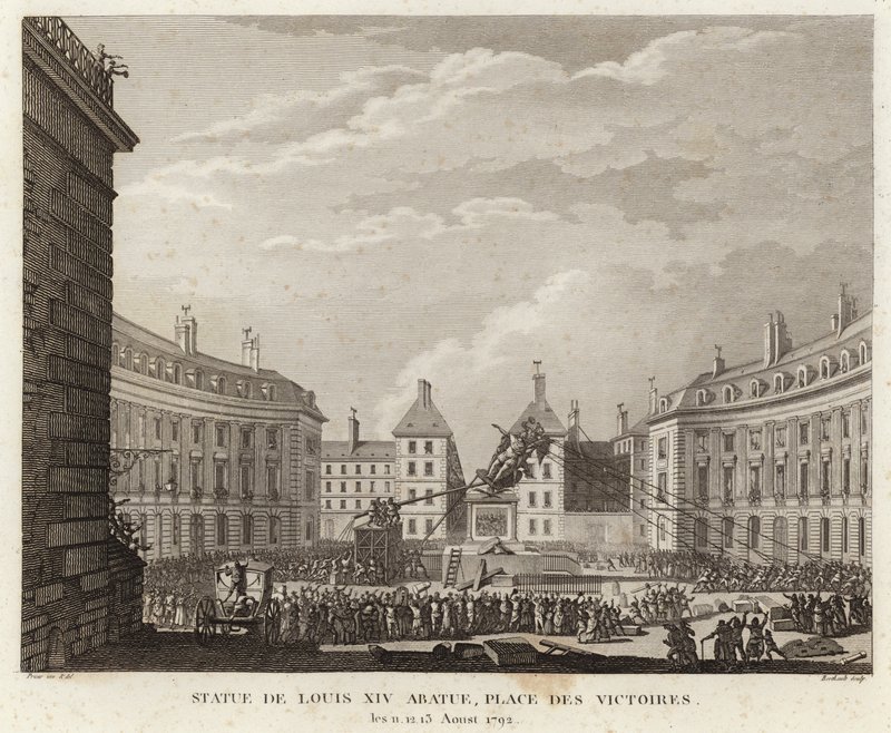 Lebontották XIV. Lajos szobrát a Place des Victoires-ról alkotó: Prieur